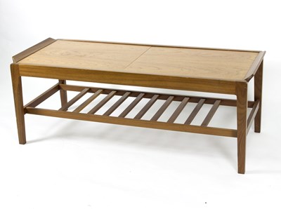 Lot 1007 - A Remploy extending coffee table of tray top...