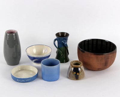 Lot 1071 - A small quantity of studio pottery to include...