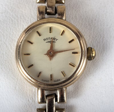 Lot 1121 - A 9ct gold lady's Rotary wristwatch, the...