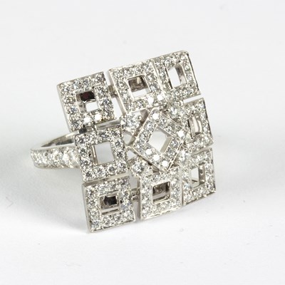 Lot 1170 - A Boucheron diamond set dress ring of modern...