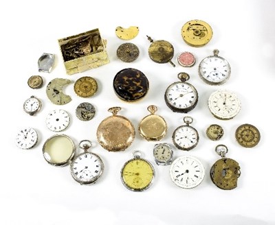 Lot 8 - A group of various pocket watches and spare...