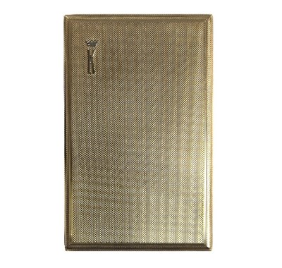 Lot 16 - A 9ct gold cigarette case by Asprey, with...