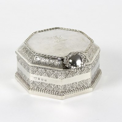 Lot 58 - A silver cased inkwell, S Blanckensee & Son...