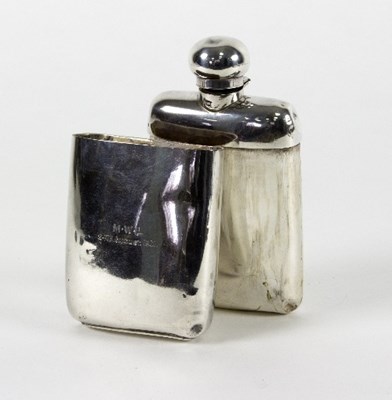 Lot 60 - A silver hip flask, Goldsmiths & Silversmiths...