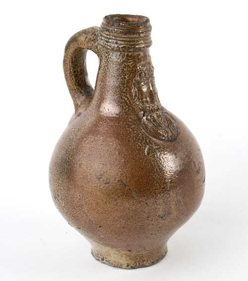 Lot 192 - A Rhenish salt glazed stoneware bellarmine