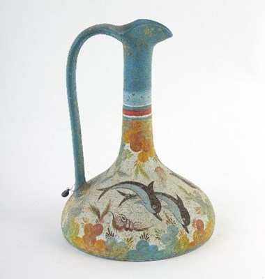 Lot 216 - A decorative jug with dolphins