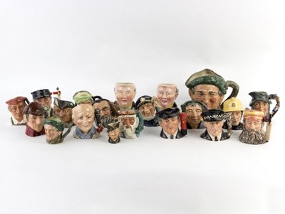 Lot 218 - A group of twenty Royal Doulton character jugs...