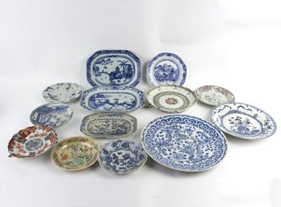 Lot 234 - Two Kangxi rectangular blue and white plates,...