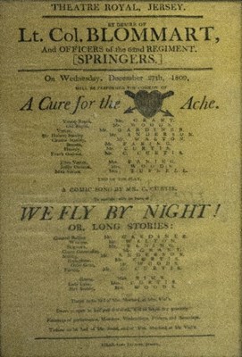 Lot 272 - A 19th Century silk theatre programme from the...