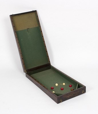 Lot 289 - A Regency rosewood game of table billiards,...