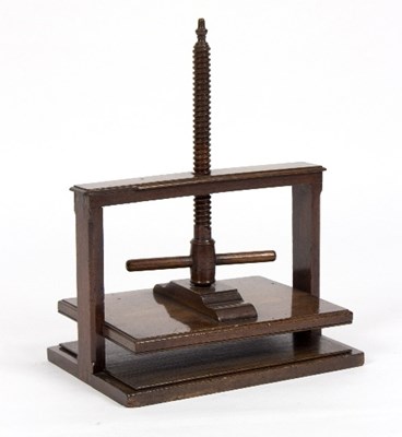 Lot 345 - A mid 19th Century mahogany book press, with...