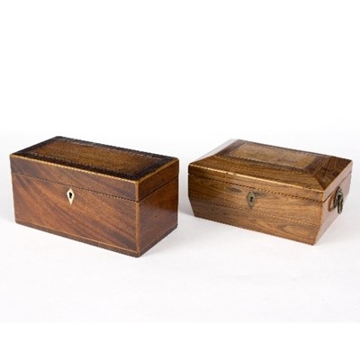 Lot 363 - A Regency rosewood jewellery box, the lid with...