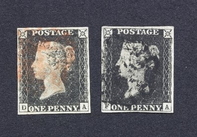 Lot 507 - Great Britain 1840 1d black, Plate IV,...