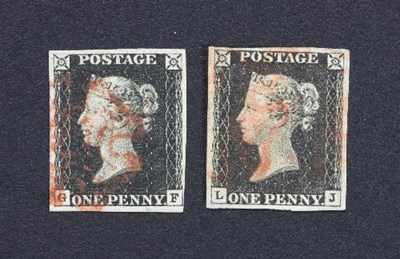 Lot 508 - Great Britain 1840 1d black, Plate IV,...