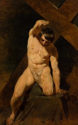 Lot 704 - William Etty (1787-1849)/Study of Christ with...