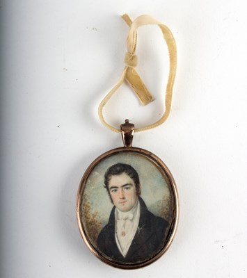 Lot 744 - 19th Century English School/Miniature of a...