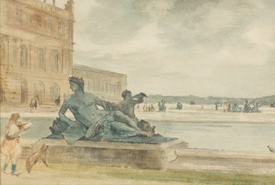 Lot 755 - M B/Statue and Bassin, Versailles/indistinctly...