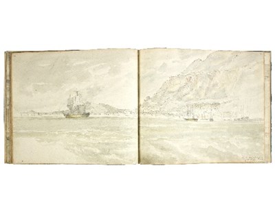 Lot 781 - RHJ 1832/An album of watercolour drawings...