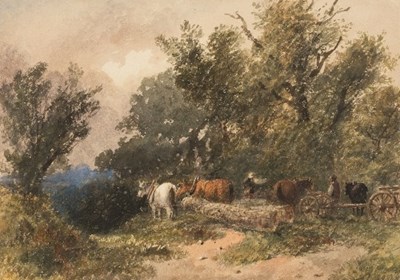 Lot 811 - Hayes/A Common in Kent/watercolour, 26cm x 36.5cm