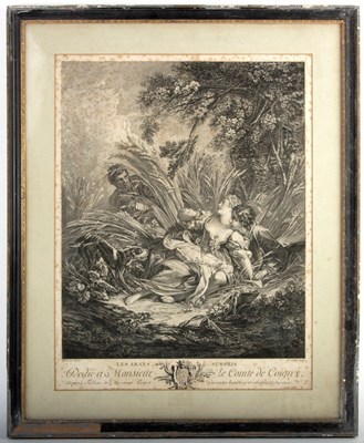 Lot 835 - R Gaillard after Boucher/Dedie a  Monsieur Le...