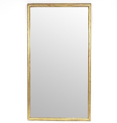 Lot 918 - A large giltwood framed mirror, the plate...