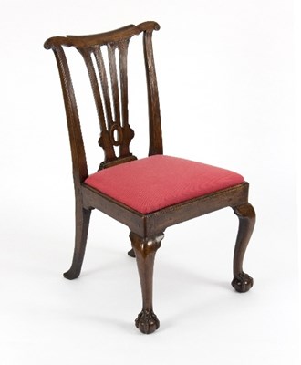 Lot 931 - A late 18th Century fruitwood single chair,...