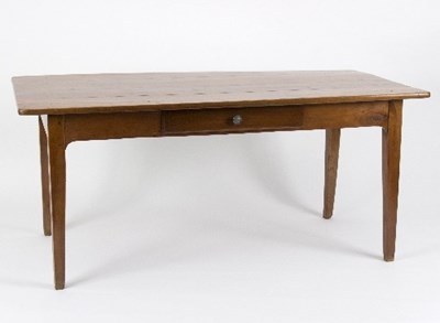 Lot 935 - A late 19th Century French fruitwood refectory...