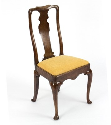 Lot 951 - A walnut and fruitwood side chair, circa 1720,...