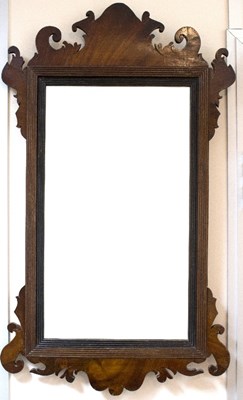 Lot 965 - A late 18th Century mahogany wall mirror, the...