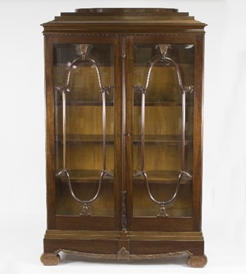 Lot 1109 - A Danish mahogany display cabinet, circa 1900,...