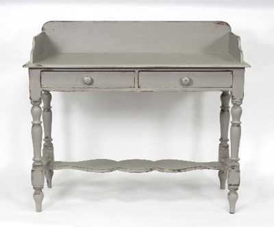 Lot 1118 - A painted washstand, the three-quarter...