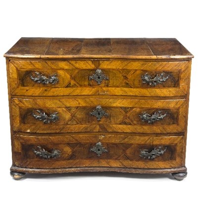 Lot 1136 - A late 18th Century Austrian walnut commode,...