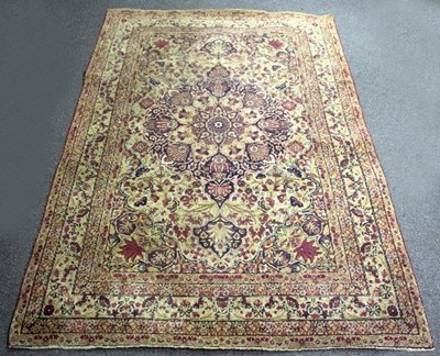 Lot 1191 - An Isfahan rug, the central field with floral...