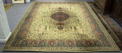 Lot 1195 - A modern machine made rug and another, the...