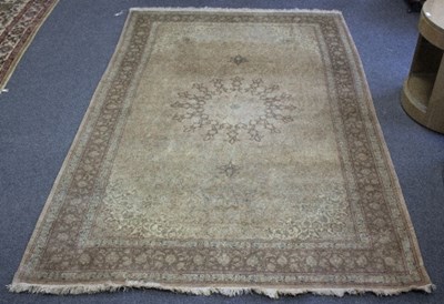 Lot 1204 - A Tabriz silk carpet, Northwest Iran, late...