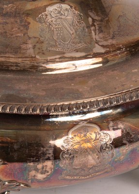 Lot 69 - An early 19th Century plated oval soup tureen and cover