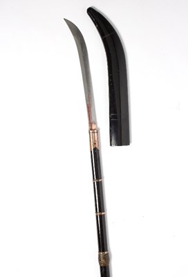 Lot 15 - A Japanese pole arm naginata, the clean...