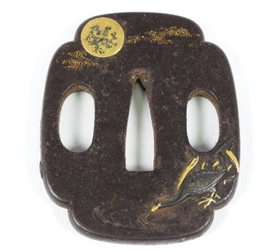 Lot 52 - An 18th Century iron tsuba, possibly Nara...