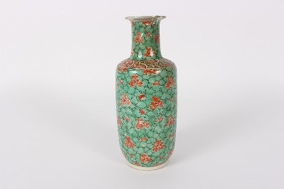 Lot 67 - A Chinese rouleau vase, 18th Century,...