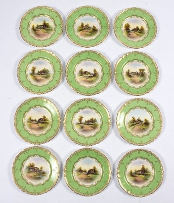 Lot 101 - A set of twelve various Royal Worcester...