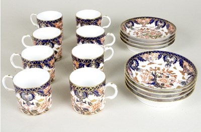 Lot 112 - Eight Derby Imari coffee cans and saucers