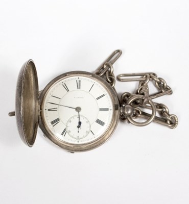 Lot 208 - A silver cased pocket watch, London 1870, the...