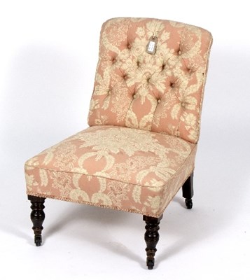 Lot 364 - A late Victorian nursing chair with...