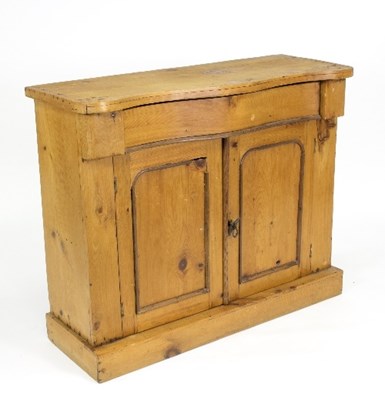 Lot 376 - A Victorian pine chiffonier, 104cm wide