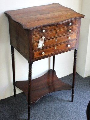 Lot 384 - A 19th Century tulipwood and mahogany work...