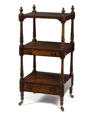 Lot 405 - A 19th Century rosewood rectangular whatnot...