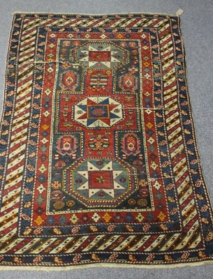 Lot 420 - A Kazak rug, 163cm x 112cm and another rug...