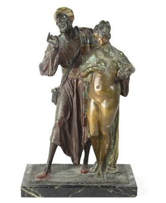 Lot 469 - Attributed to Bruno Zach cold painted bronze...