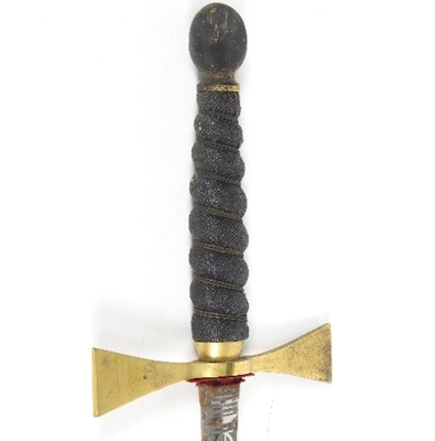 Lot 470 - A Masonic dress sword, the etched blade with...