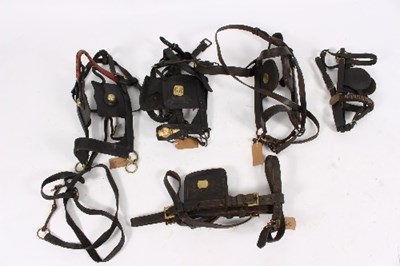 Lot 495 - Harness: A quantity of heavy horse bridles...